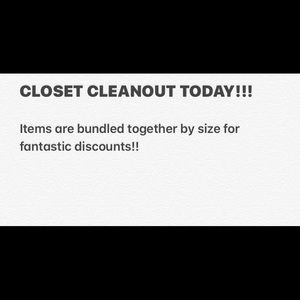 Bundled items by size!!! Crazy discounts !!!
